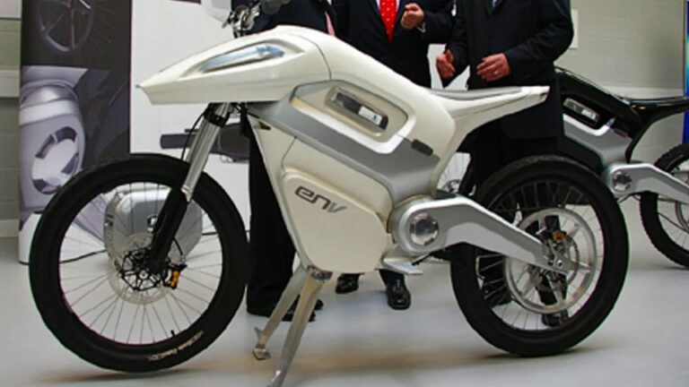 Prototyp vodíkového motocyklu ENV